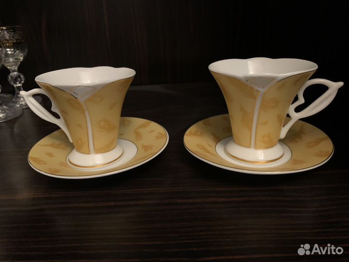 Чашка с блюдцем кофейные