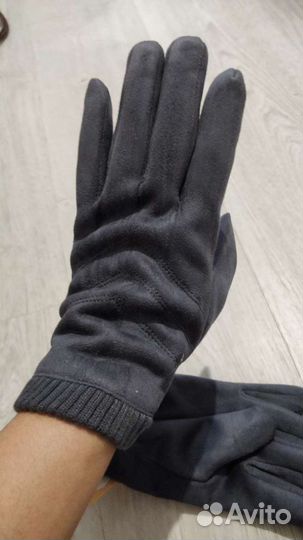 Новые Перчатки мужские ткань велюр