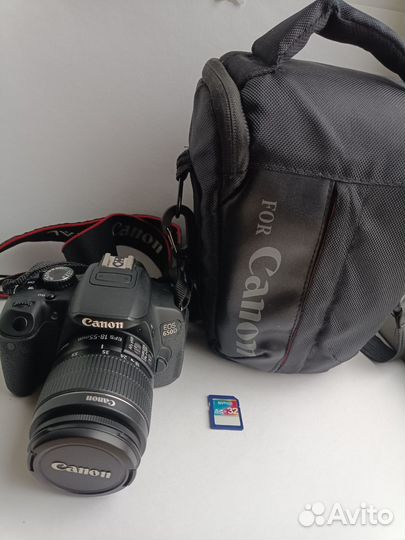 Canon 650d kit 18-55mm пробег 7266кадров