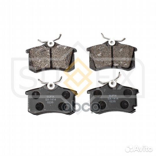 Колодки тормозные дисковые зад прав/лев ;SKO