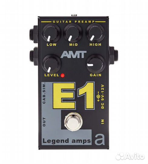 Новый гитарный предусилитель AMT E1.Доставка по РФ