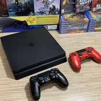 Sony PS4 Slim 500GB PlayStation4 Гарантия + 40 Игр