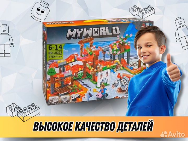 Конструктор lego minecraft Горки