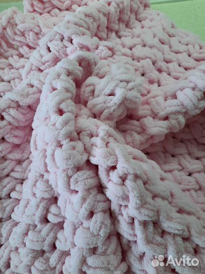 Плед детский вязаный ручная работа