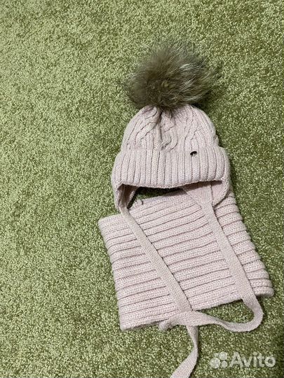 Комплект шапка, шарф