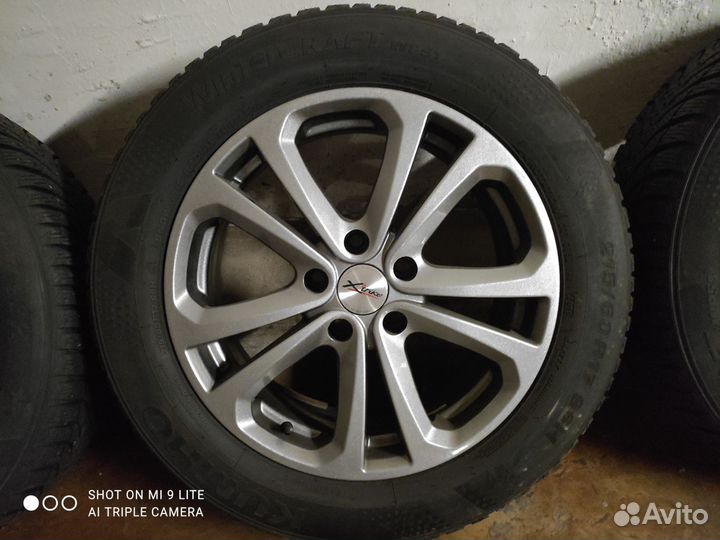 Колеса в сборе r17 зимние на nissan/kia