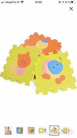 Детский коврик-пазл