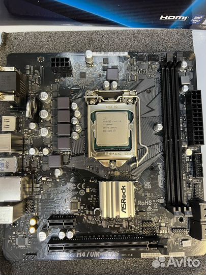 Новый комплект Asrock h470m+core i5-10400f