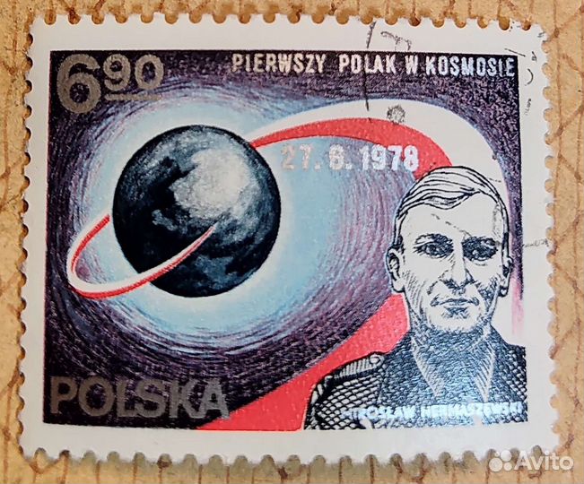 Марки Польша космос