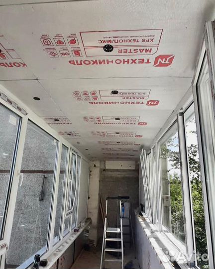 Обшивка балконов и лоджий под ключ