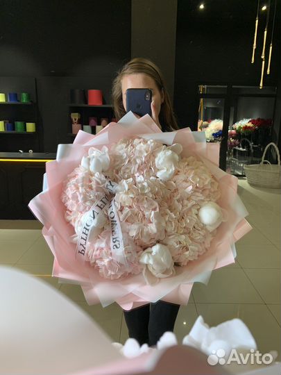 Пионы и гортензии