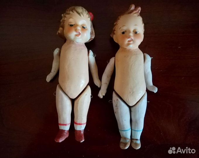 Куколки из антикварных деталей