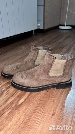 Ботинки женские осенние замшевые