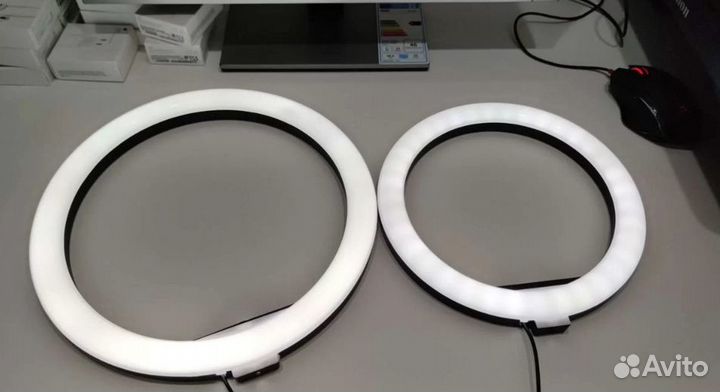 Кольцевая лампа 26 и 33 см + штатив Новые