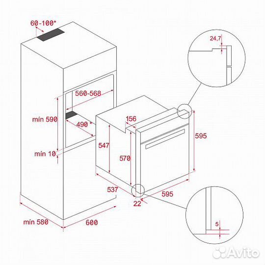 Духовой шкаф teka HLB 8400 full black (111000076)