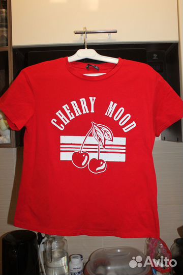 Футболка красная Cherry mood
