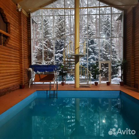 Баня сауна с бассейном