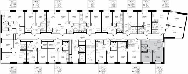 2-к. квартира, 36,3 м², 2/14 эт.