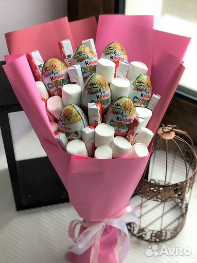 Сладкий букет из конфет и шоколада Москва