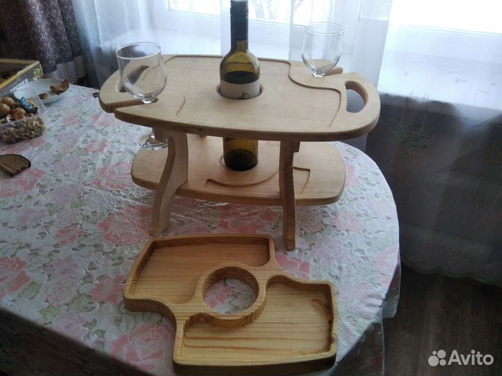 Винный столик менажница