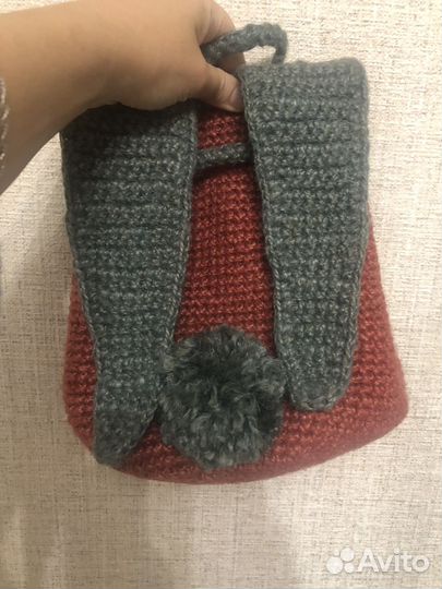 Эксклюзивный детский эко рюкзачек с игрушками