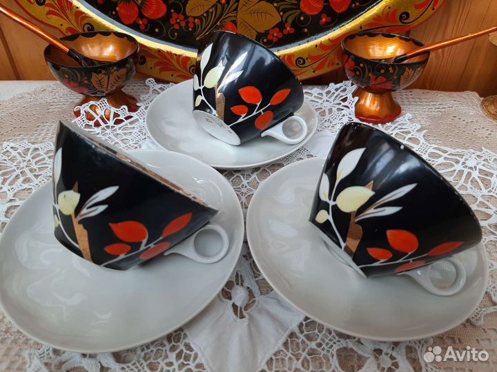 Бронь.Старинные чашки Дулёва СССР