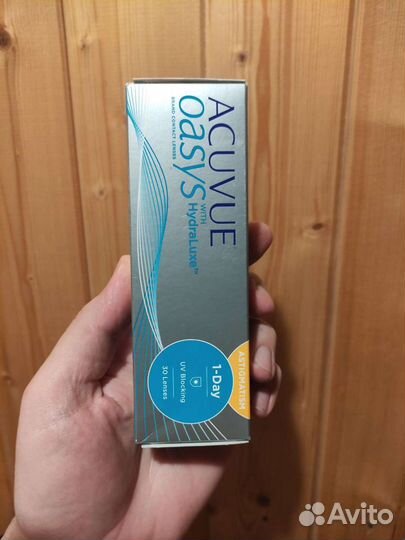 Линзы контактные acuvue oasys 1 day -4.0 -1.25