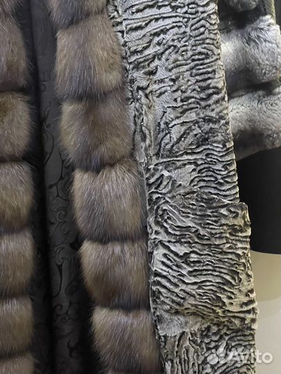 Желет карукульча с соболем