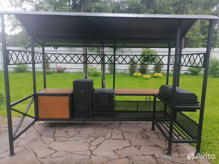 Уличная кухня барбекю