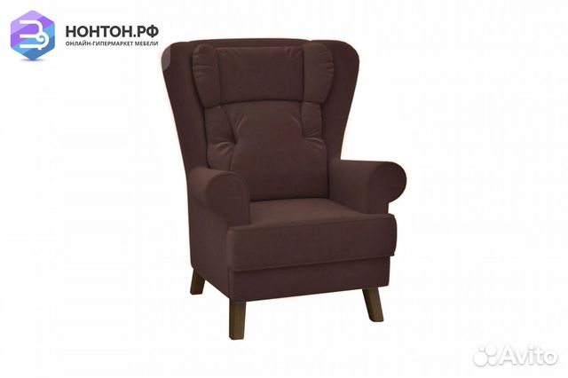 Кресло Комфорт-2 темно-коричневое