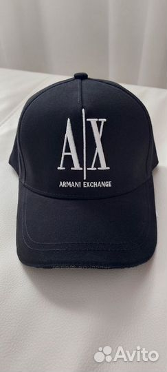 Бейсболка Аrmani Еxchange велюровый хлопок lux