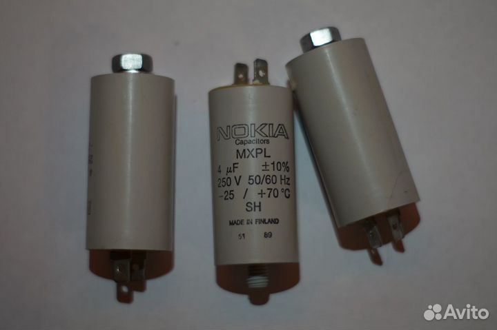 Конденсатор Nokia mxpl 250V 4mF, made in Finland