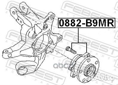 Ступица задняя (subaru tribeca W10 2004) febest