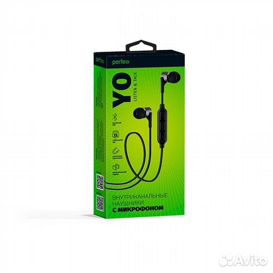 Беспроводная гарнитура шейный шнурок Perfeo YO
