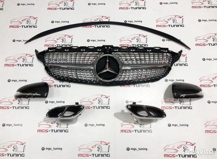 Комплект дооснащения Mercedes w205 C43 AMG Silver+