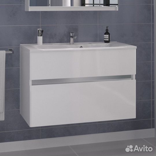 Тумба с раковиной SanStar Велья 80 подвесная