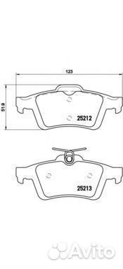 Комплект тормозных колодок P24148 brembo