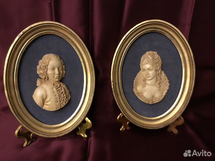 Картина-резьба по кости Франция, Китай