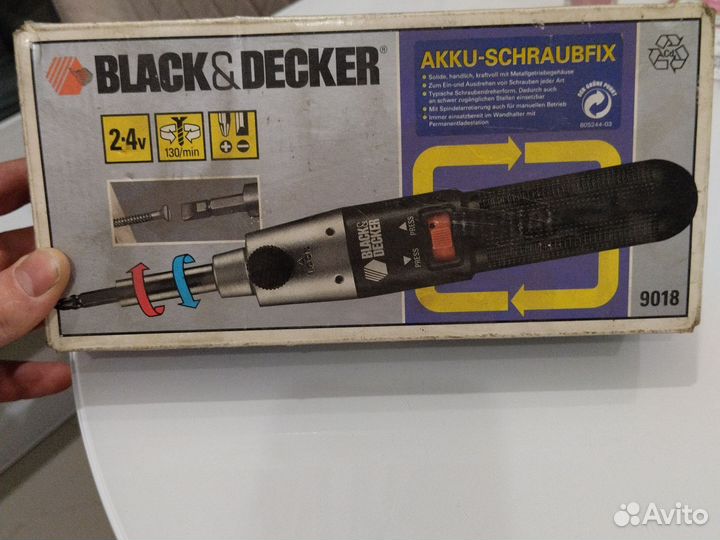 Шуруповёрт аккумуляторный black decker