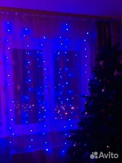 Гирлянда-штора 3 на 3 м новая