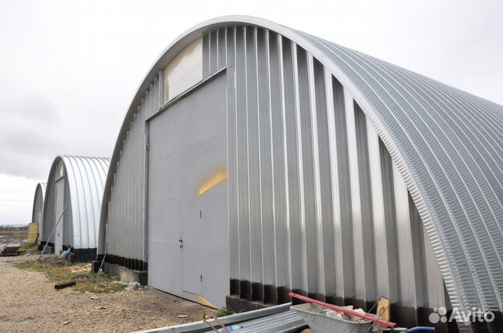 Арочные ангары под ключ