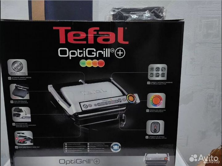 Гриль Tefal optigrill+ GC712D34