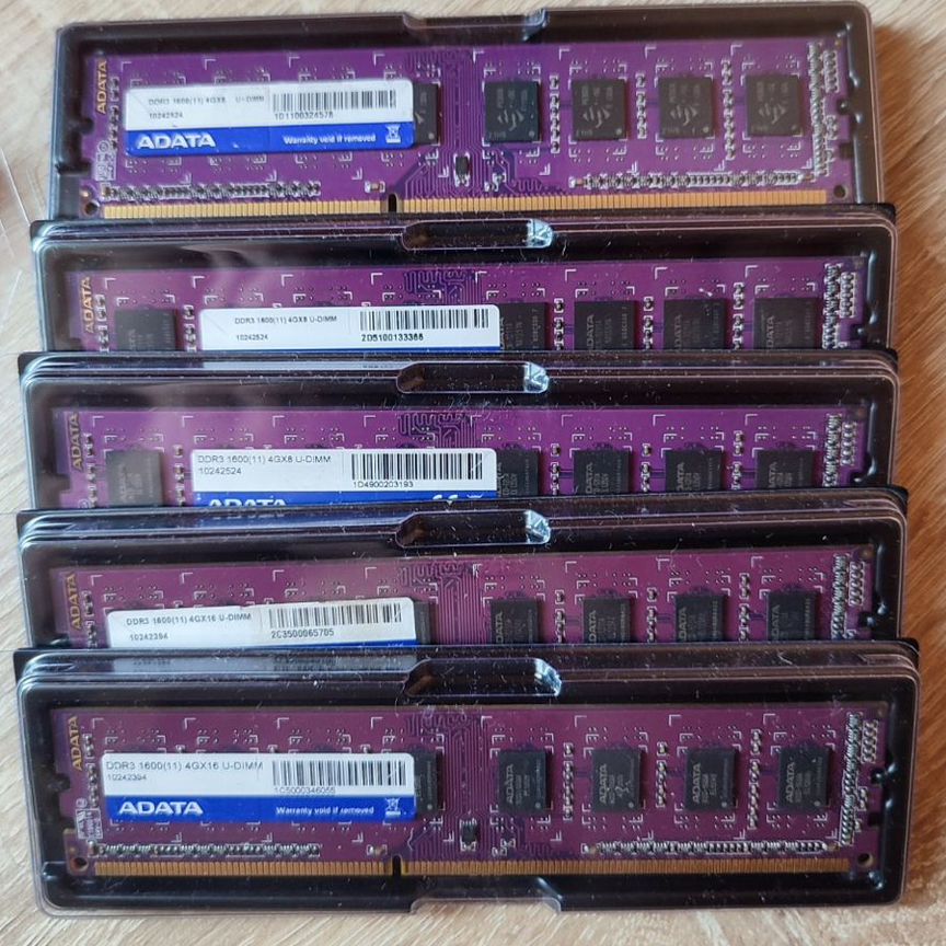 4 Gb 1600 Mhz Ddr3 Dimm 1rx8 Adata, Склад 4 Шт