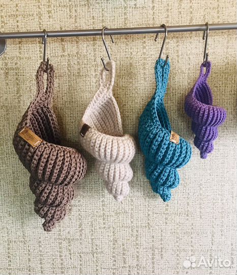 Ракушка корзина вязаная крючком