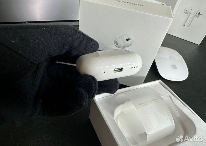 Airpods pro 2 с шумоподавлением чехол в подарок