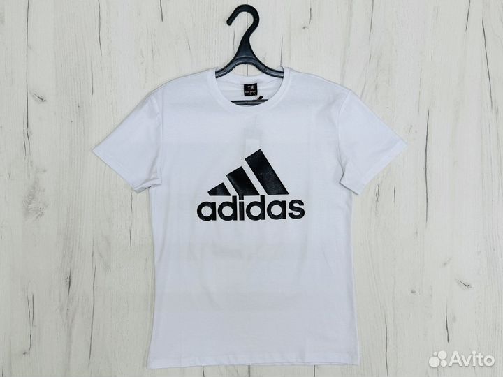 Футболка adidas мужская белая