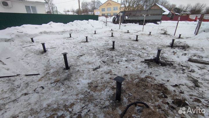 Фундамент винтовые сваи