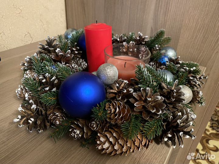 Рождественский венок (ручная работа)