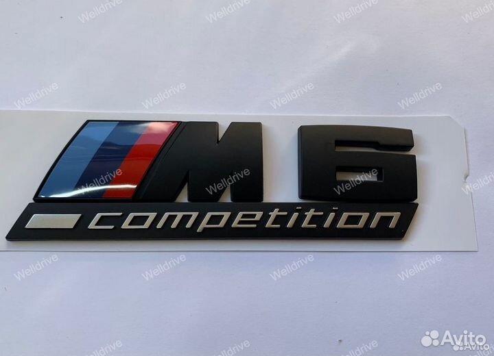 Шильд BMW M1 M2 M3 M4 M5 M6 M7 Competition матовый