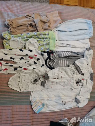 Вещи пакетом на мальчика от 3 до 6 мес